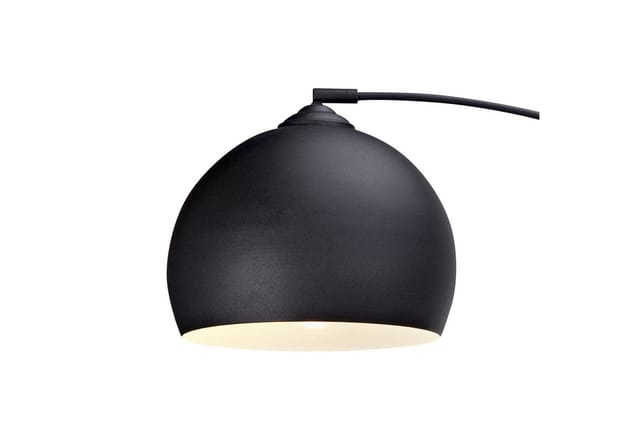 Teamson Home Arquer 170 cm Bogenlampe mit Schwarzem Marmorsockel