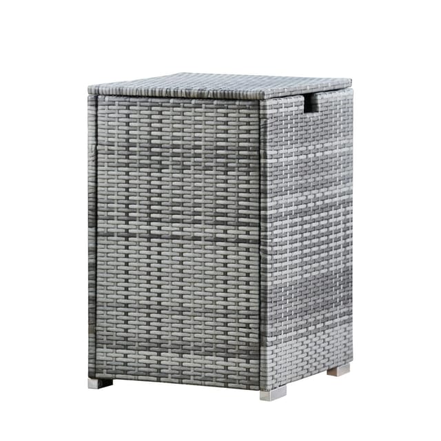 Teamson Home Garten Propangasflaschentankabdeckung Tisch Grau