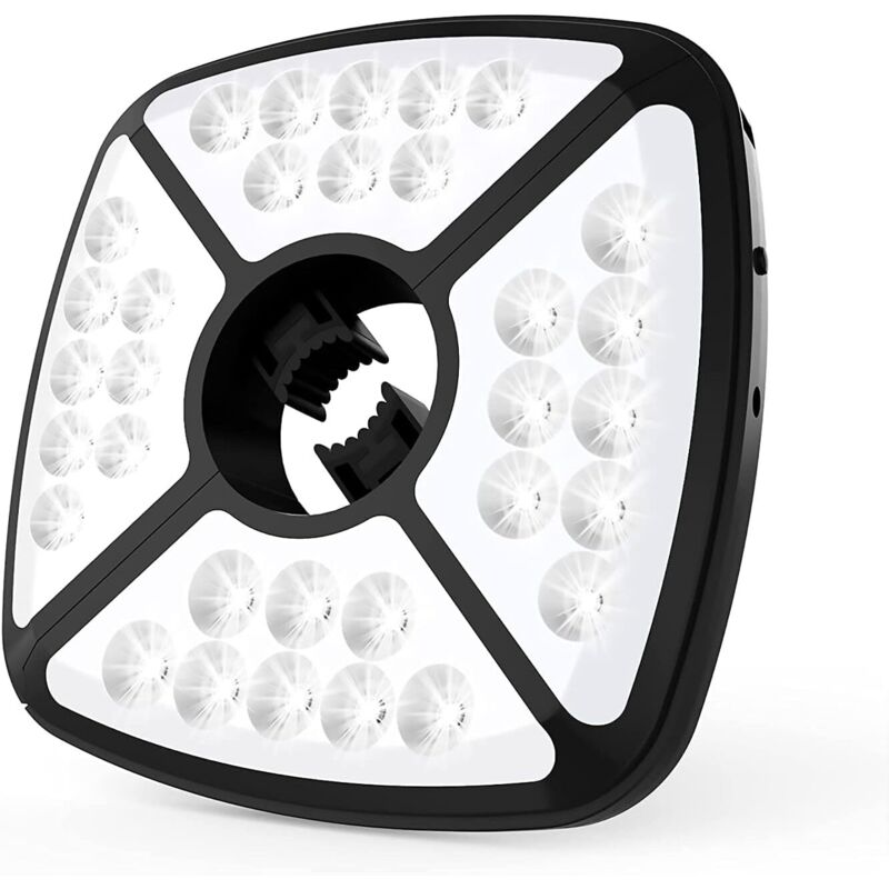 Wiederaufladbare Sonnenschirmleuchte, 32 Leds, 2 Helligkeitsstufen, Verstellbare Elastische Klemme Für Gartenschirme, Campingzelte, Terrassen [energieklasse A+++]