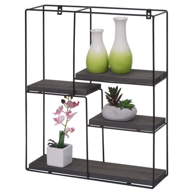 MCW Wandregal K76 51x40x11cm Dunkelgrau