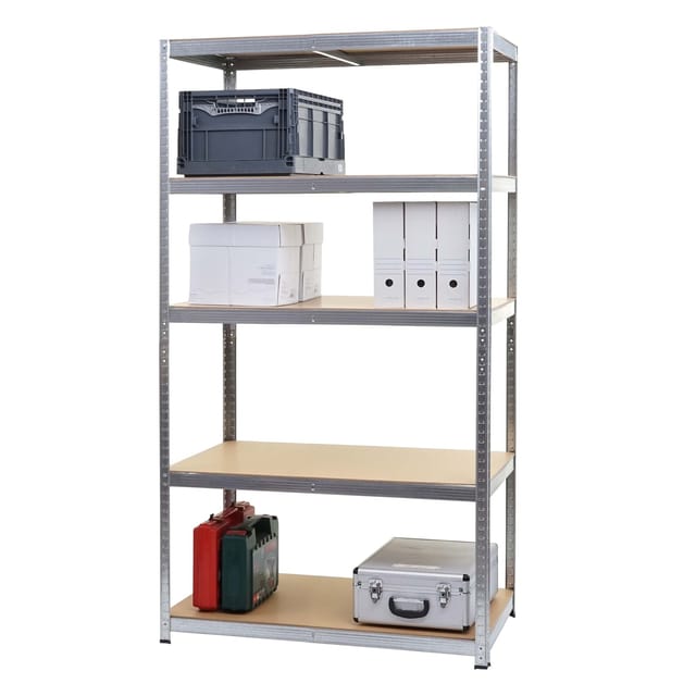 MCW Schwerlastregal E33 Verzinkt 200x100x60cm