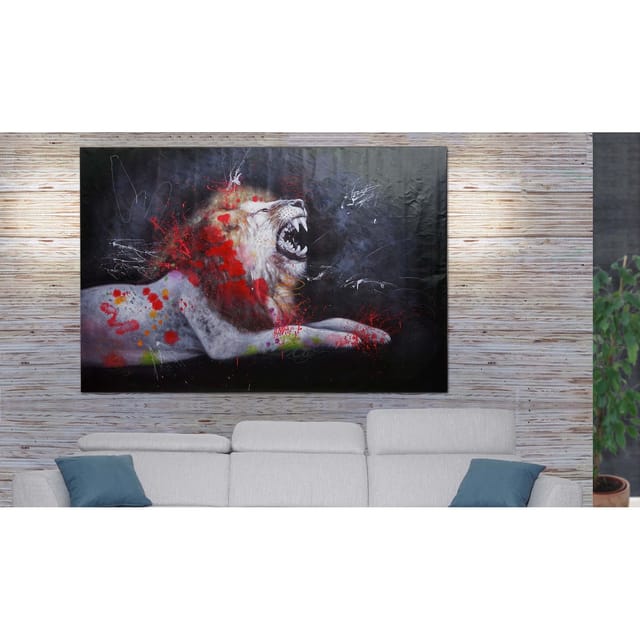 MCW Ölgemälde Löwe H25 80x120cm
