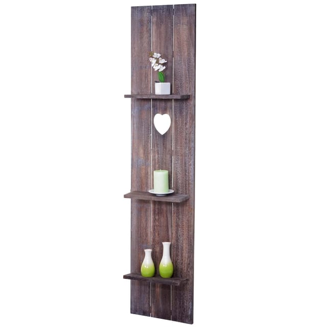 MCW Wandregal C92 150x33x13.5cm Braun Shabby