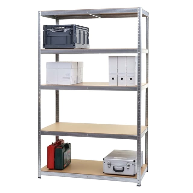 MCW Schwerlastregal E33 Verzinkt 200x120x60cm