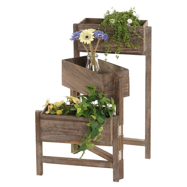 MCW Pflanzregal Standregal Braun