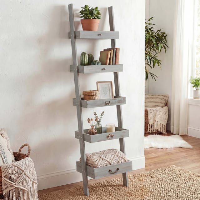 MCW Pflanzregal Blumenständer Grau