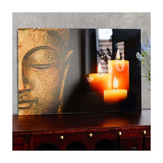 MCW Glasbild T117 40x60cm Buddha