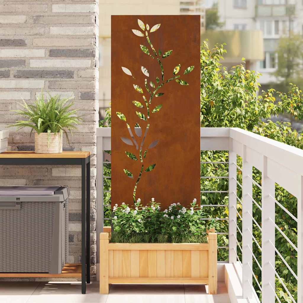 Garten Dekoratives Panel Rostig 50 X 140 Cm Vidaxl