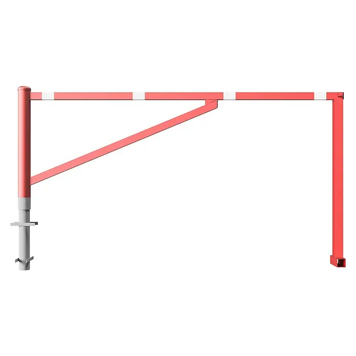 Schake Drehschranke (Mit Diagonalverstrebung, Art Schloss: Vorhängeschloss, Länge: 2,5 m)