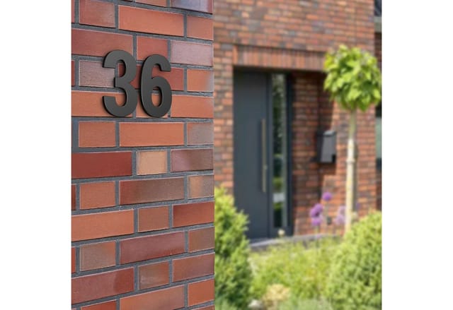 Basi - Hausnummer & Buchstaben - HN 160 - a - Stahl Anthrazit - 7300-1012