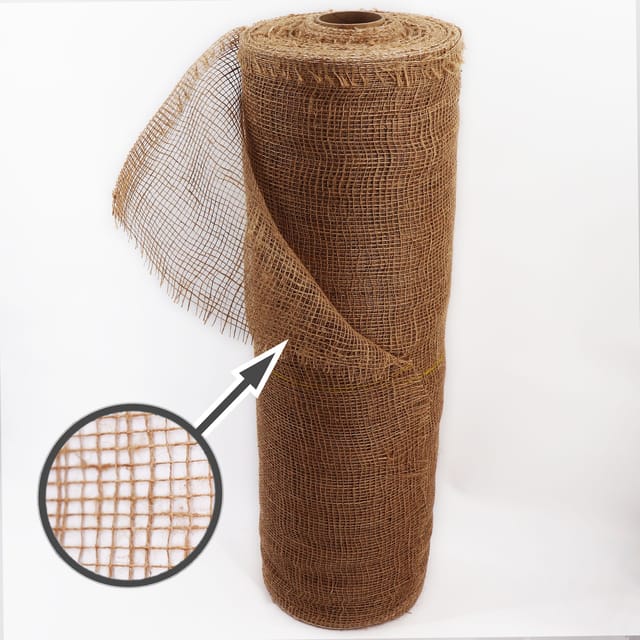 Aquagart 15m x 1m Jutegewebe 105g/m² Jutematte Gartenjute Jute Stoff Sackleinen Juteband