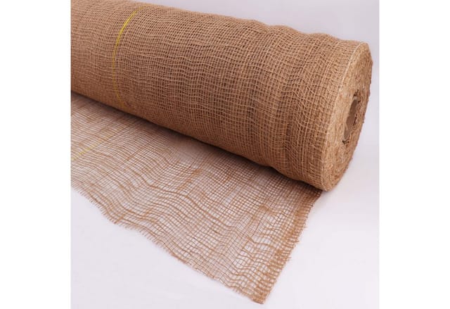 Aquagart 40m x 1m Jutegewebe 105g/m² Jutematte Gartenjute Jute Stoff Sackleinen Juteband