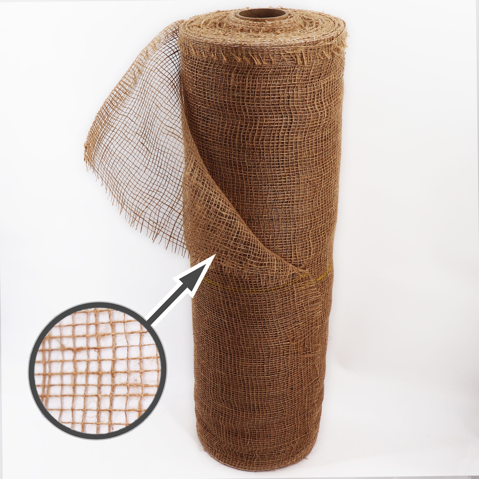 Aquagart 5m x 1m Jutegewebe 105g/m² Jutematte Gartenjute Jute Stoff Sackleinen Juteband