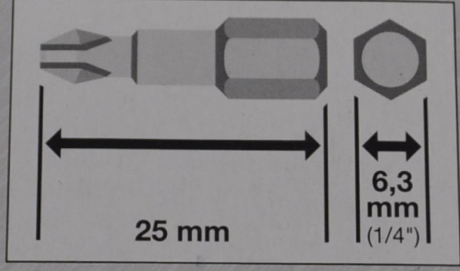 2x PH1 Bits Kreuzschlitz Akkuschrauber Bild 2