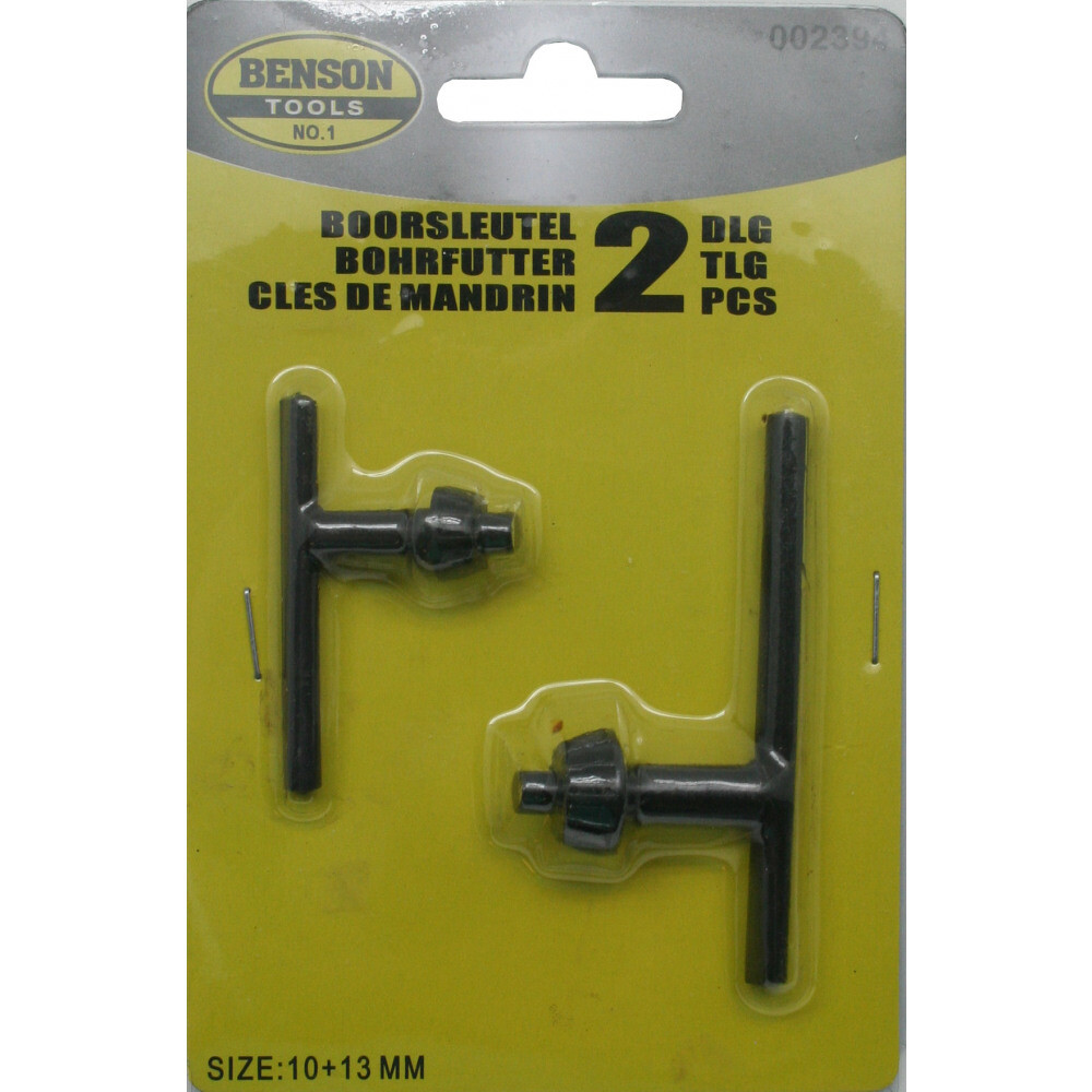 2 x Bohrfutterschlüssel 10 + 13 mm Zahnkranzbohrfutter Schlagbohrmaschine W27