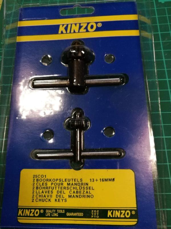 2 x Bohrfutterschlüssel für 10mm & 16mm Zahnkranzbohrfutter Schlagbohrmaschine Bild 3