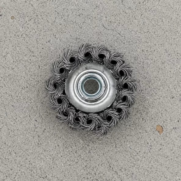 Topfbürste mit gewelltem stahldraht 65 mm - für winkelschleifer
