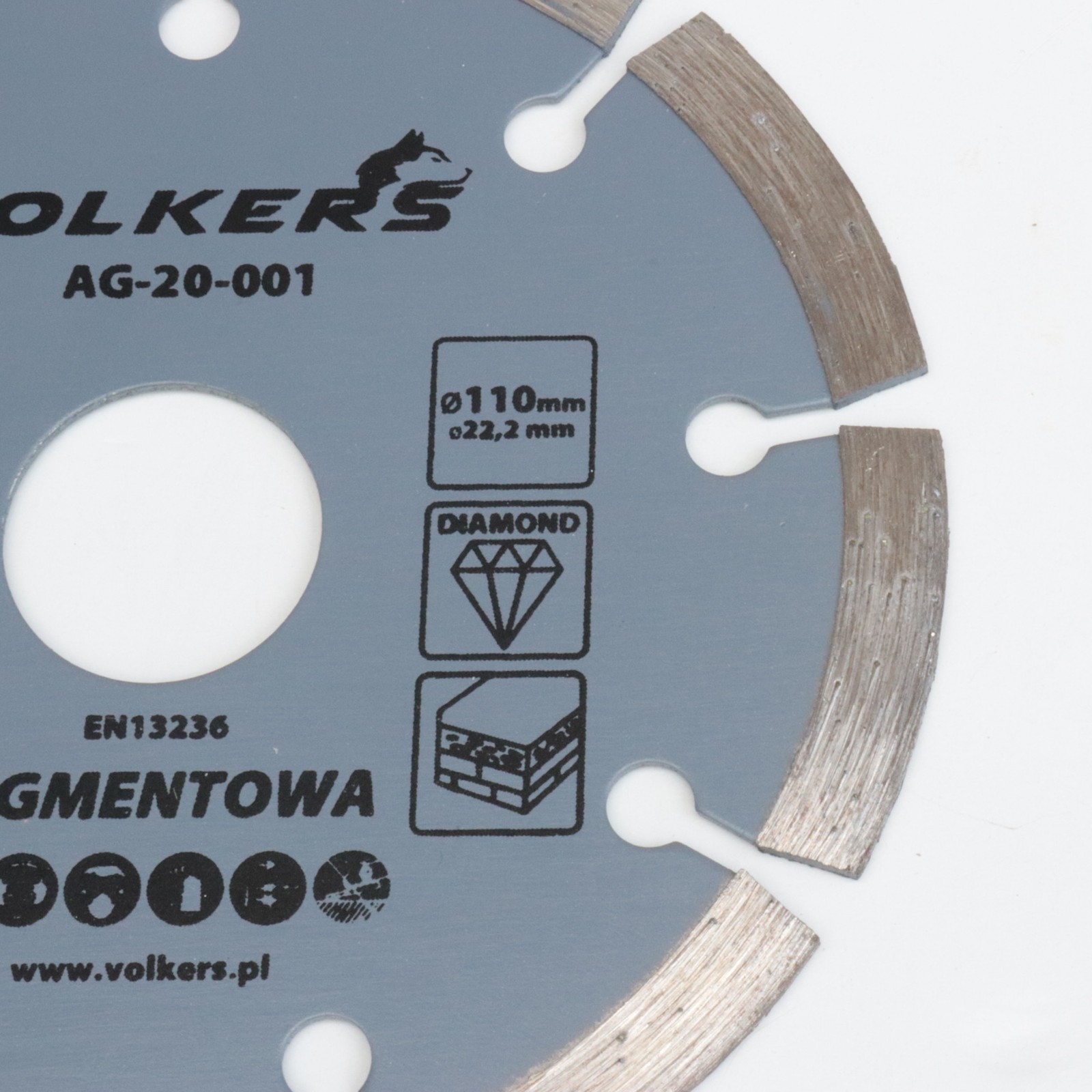 Diamanttrennscheibe 110mm Universal für Beton Ziegel Stein Winkelschleifer Bild 2