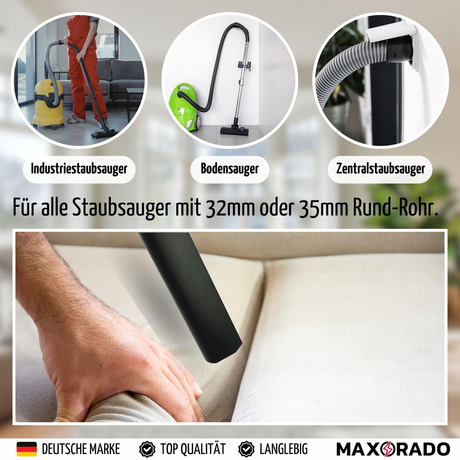 Staubsauger Fugendüse Aufsatz für Bosch Professional 18V System Akku Gas 18V-10 Bild 5