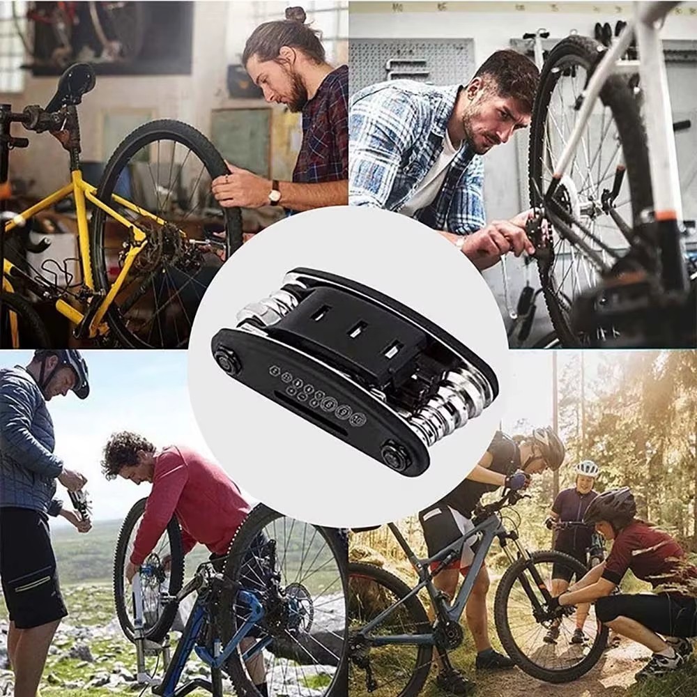 16in1 Fahrrad Multitool Werkzeug Schraubendreher Reparatur Set für MTB Motorrad