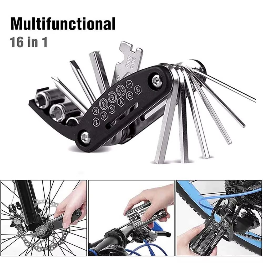 16in1 Fahrrad Multitool Werkzeug Schraubendreher Reparatur Set für MTB Motorrad Bild 5