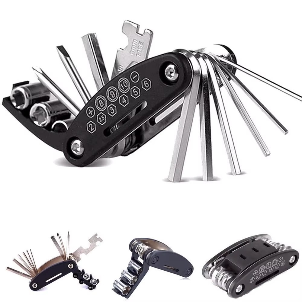 16in1 Fahrrad Multitool Werkzeug Schraubendreher Reparatur Set für MTB Motorrad Bild 7