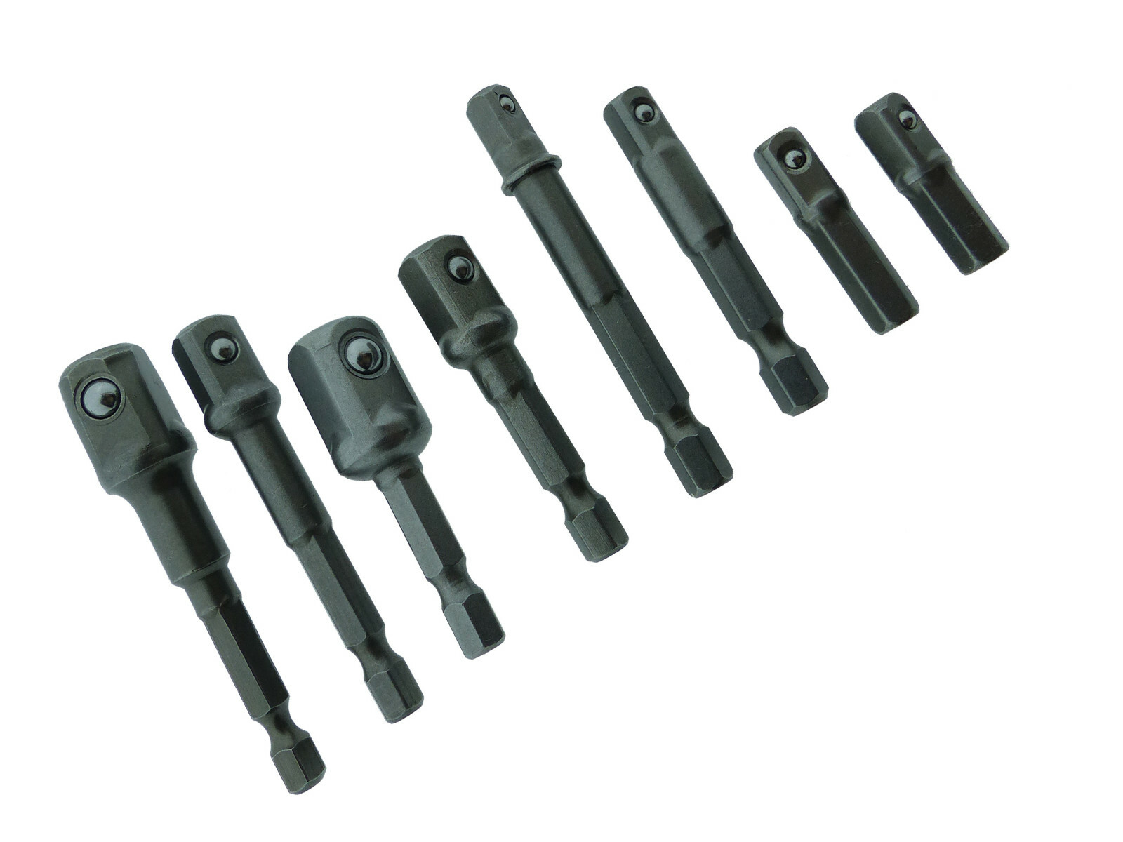8tlg.Stecknuss Adapter Set für Bohrmaschine-Akkuschrauber Steckschlüssel BitHalt Bild 2