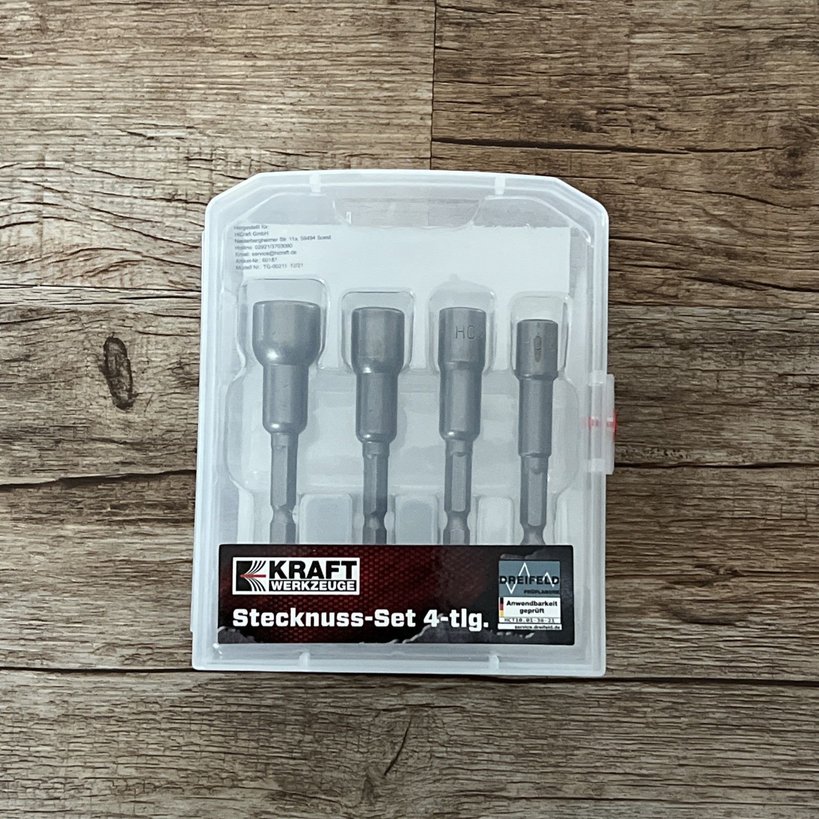 Kraft Stecknuss-Set 4-teilig 6-12mm NEU/OVP #683