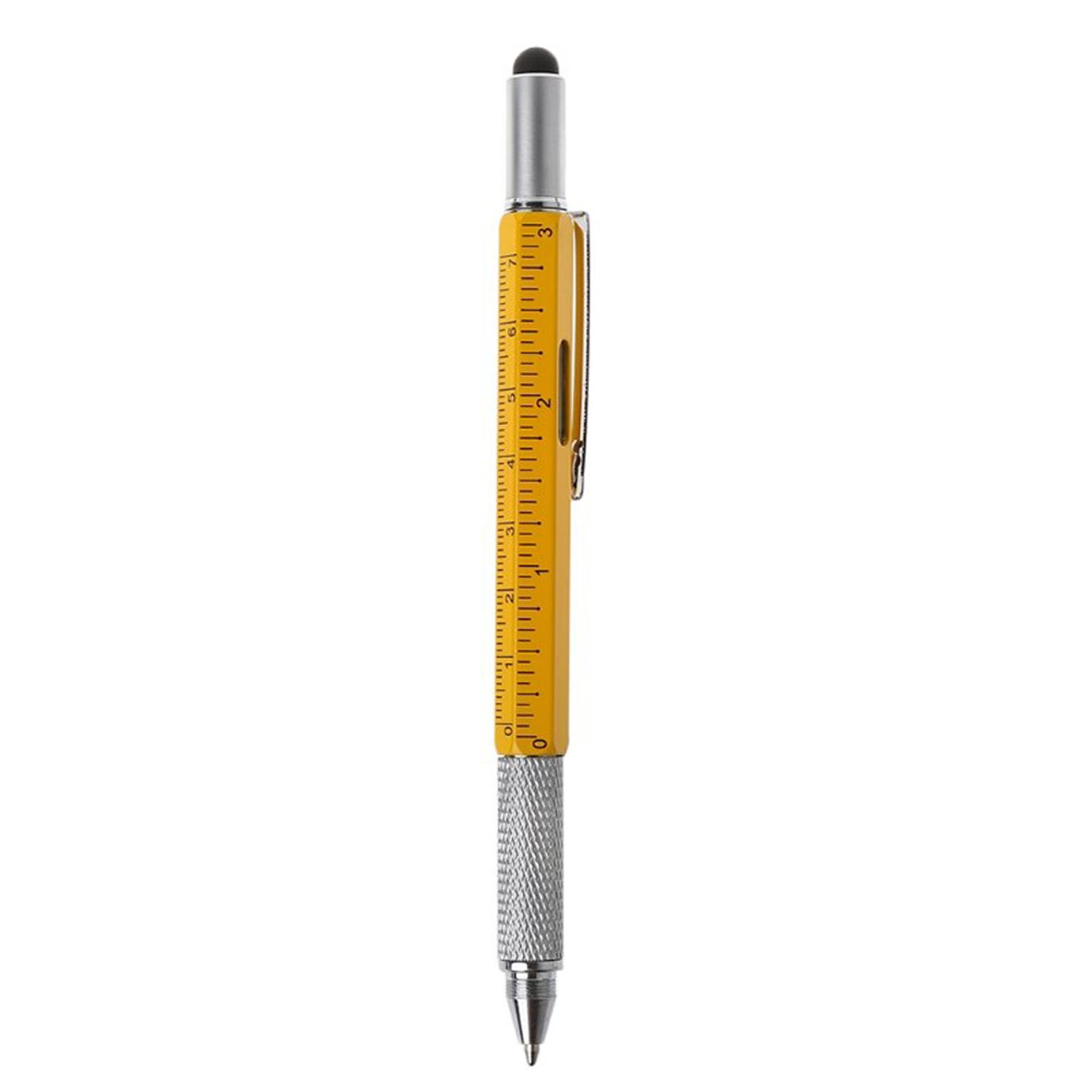 6in1 Stift Kugelschreiber Tool-Pen Wasserwaage Touchpen Schraubendreher Lineal Bild 2