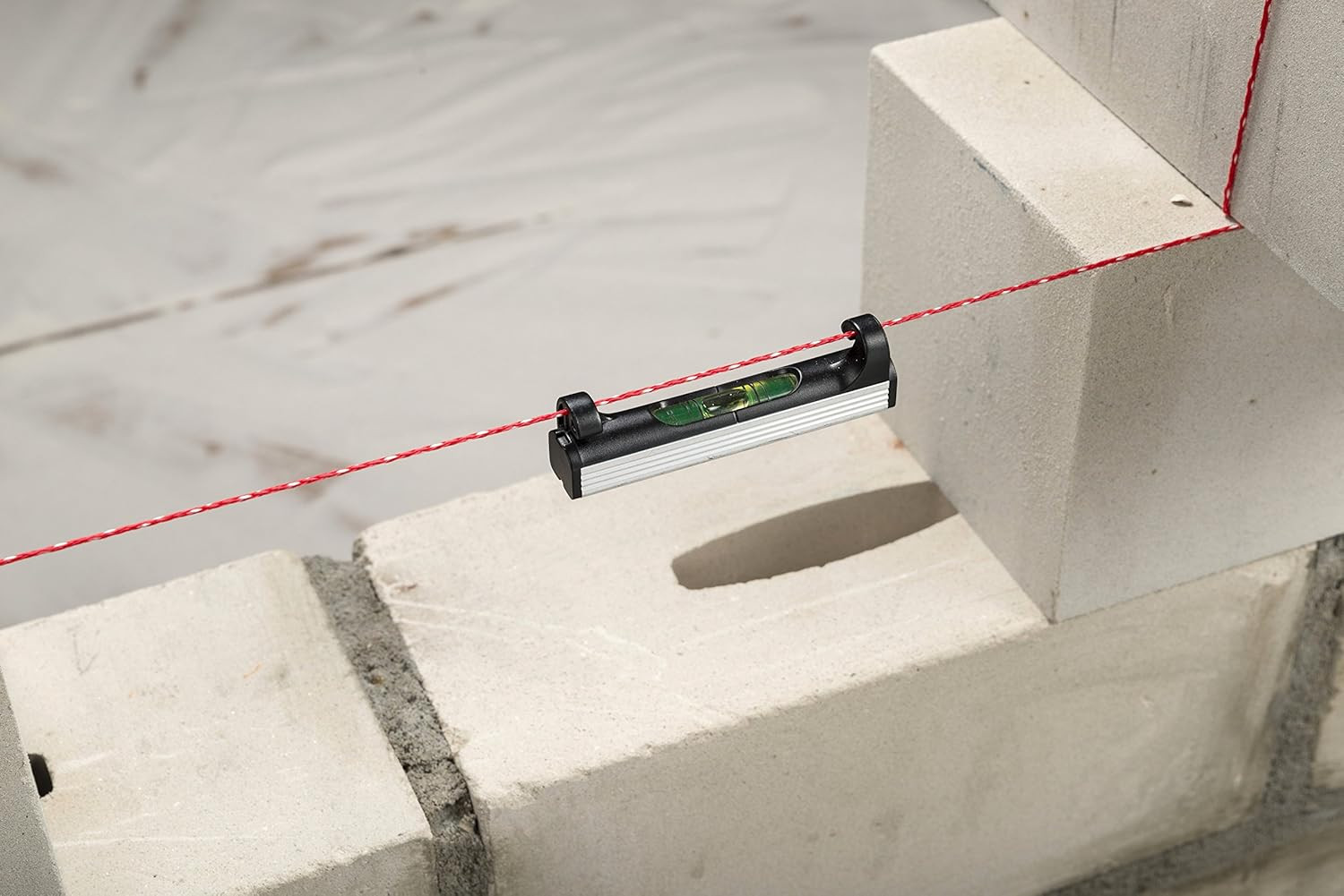 Kwb Schnur-Wasserwaage Für Richtschnüre/Maurerarbeiten - 78 Mm Klein - Mit Alumi Bild 7