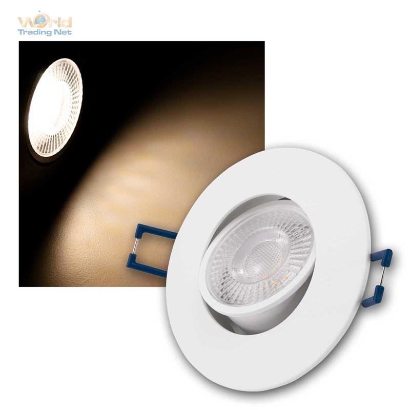 LED Decken-Einbau-Leuchte schwenkbar Ø 90mm 230V 4,5W Einbau-Strahler Spot Lampe Bild 2
