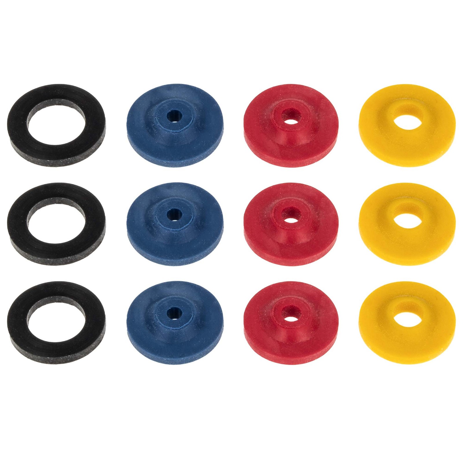 tecuro 12-teiliges Wasser-Spar-Set für Brauseschlauch/Duschkopf - blau rot gelb Bild 3