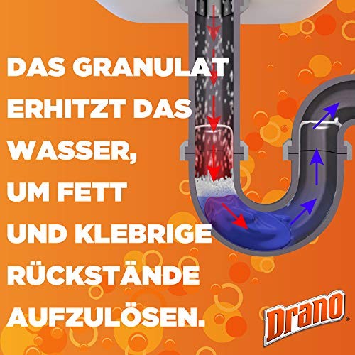 Drano Mr Muscle Extra Stark Power Granulat Rohrfrei Abflussreiniger 500 g
