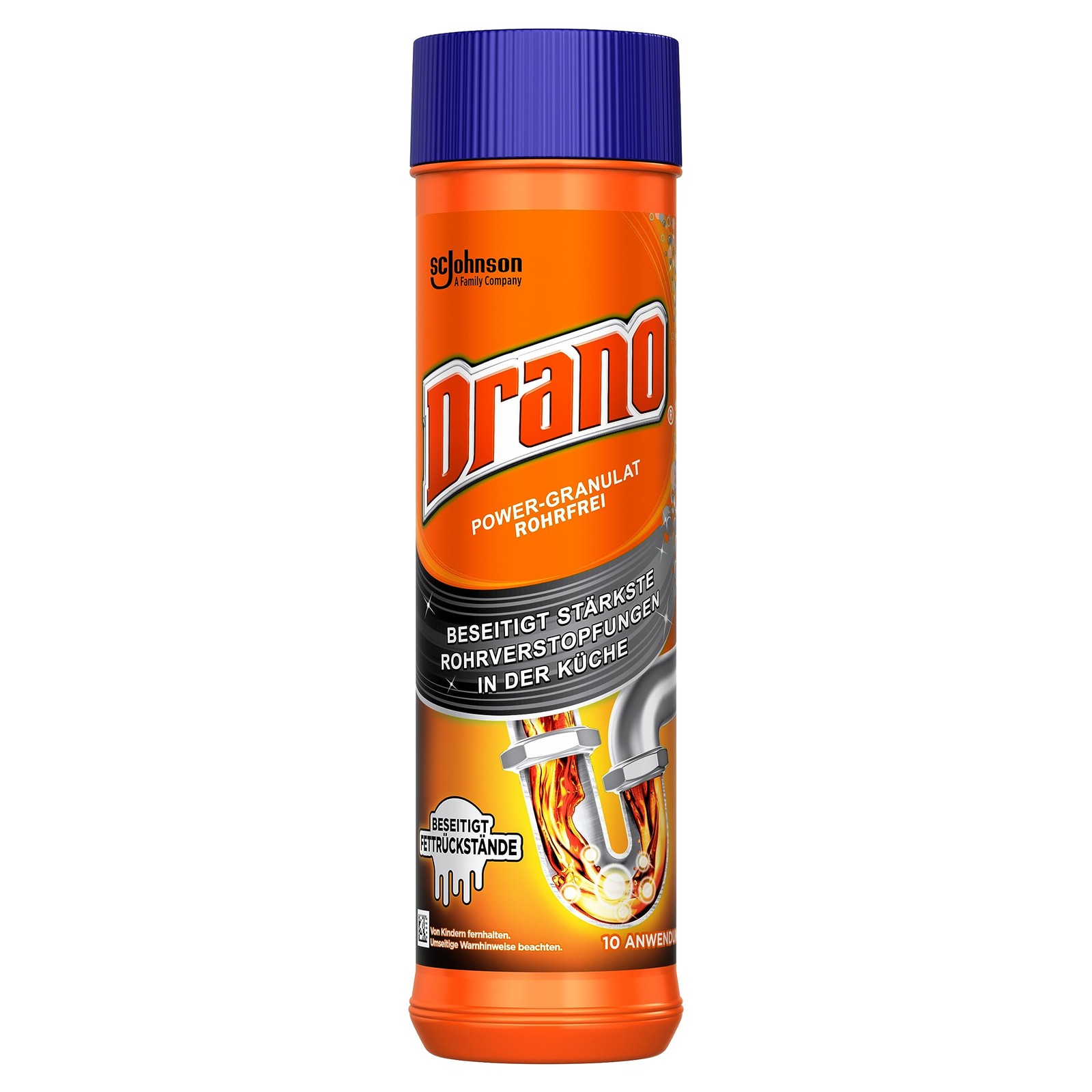 Drano Mr Muscle Extra Stark Power Granulat Rohrfrei Abflussreiniger 500 g Bild 2