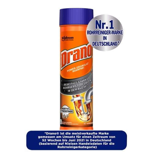 Drano Mr Muscle Extra Stark Power Granulat Rohrfrei Abflussreiniger 500 g Bild 3
