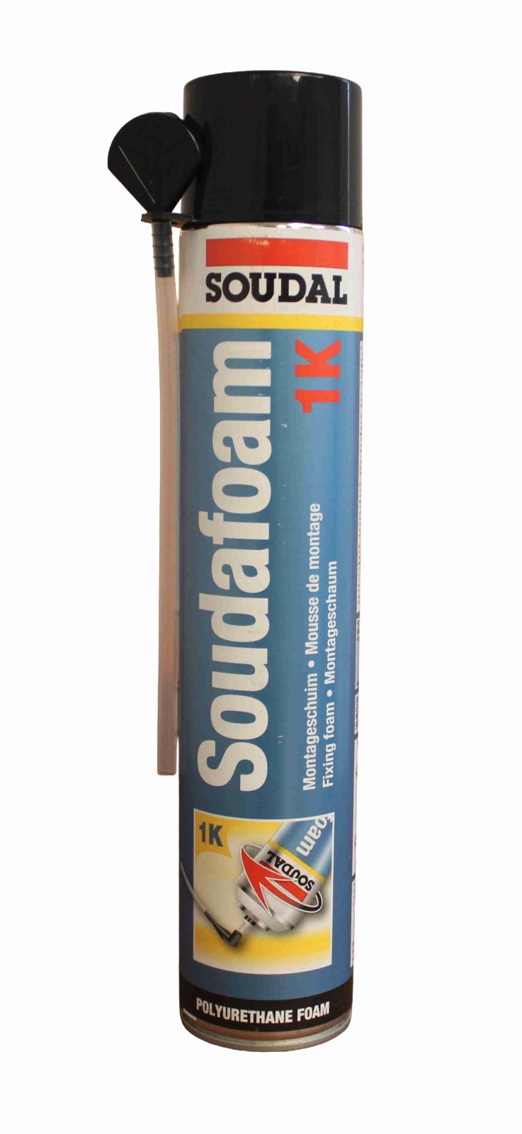 Soudafoam Profi Montageschaum 750ml 1K PU-Schaum + Adapter Bauschaum Restposten Bild 5