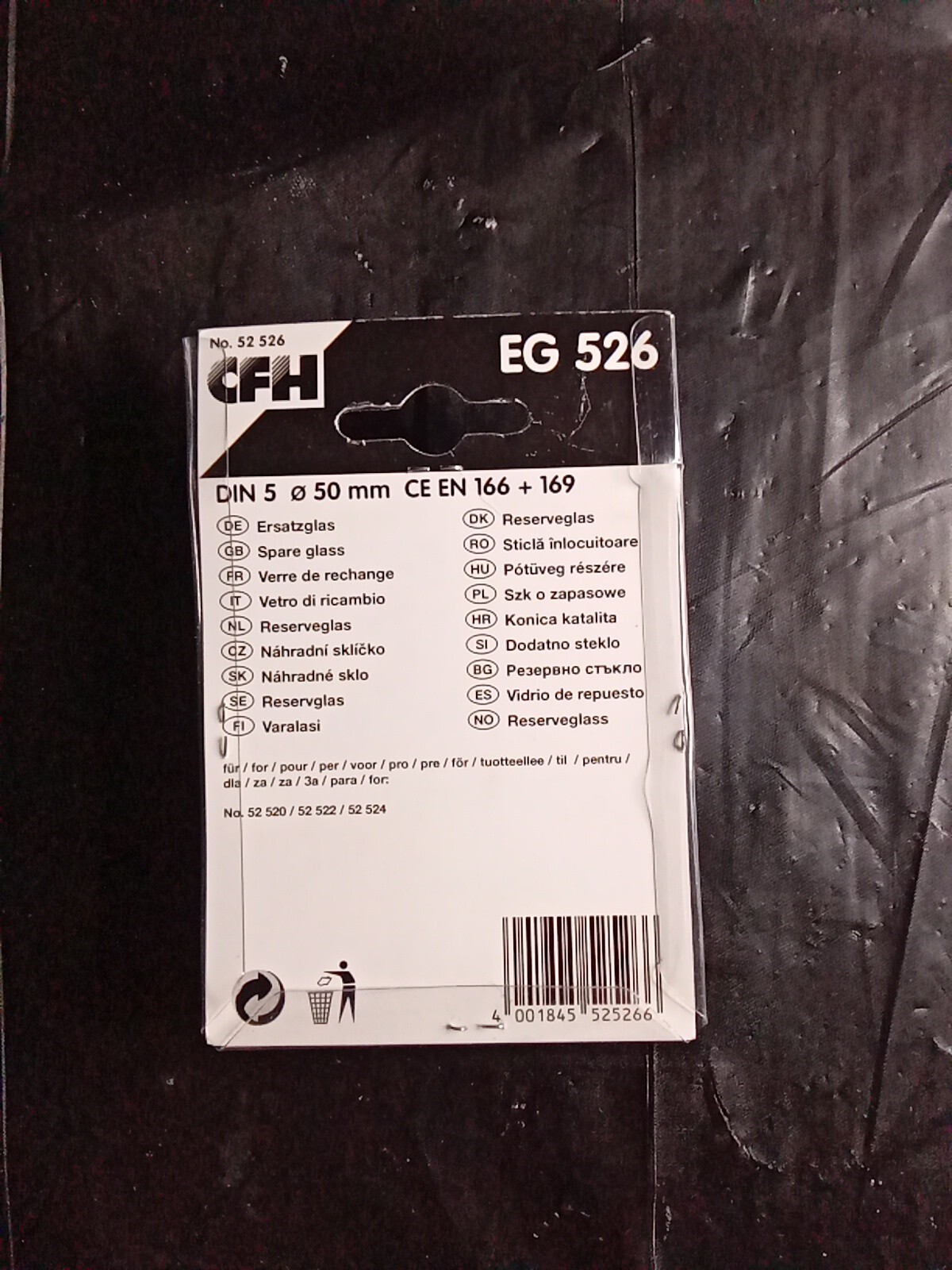 Ersatzglas CFH EG 526 * neu * für 52520 52522 52524 SB Schutzbrille Bild 2