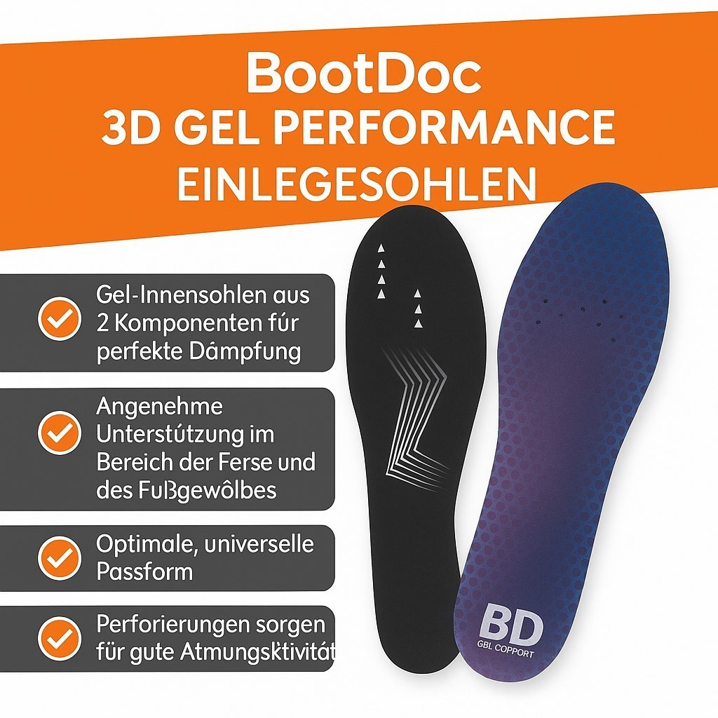 Einlegesohle Bootdoc GEL Comfort Sohle Arbeit Sicherheit Schuhe Berufsbekleidung Bild 9