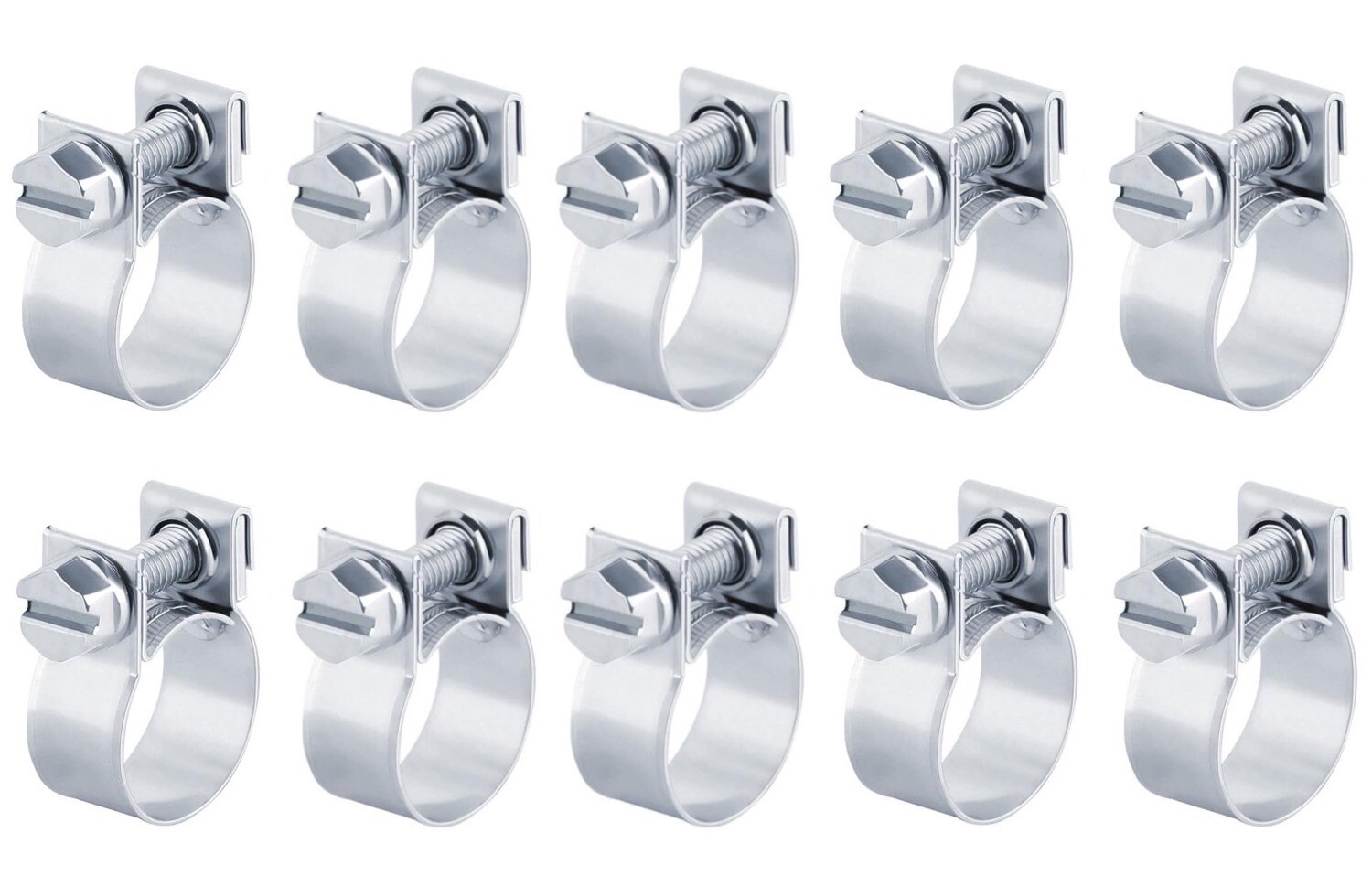 2x Schellen W1 Stahl Mini Klemmen Klein Schlauchschellen Schlauchklemmen Schelle
