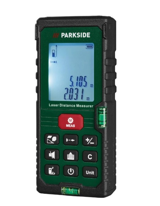PARKSIDE PLEM 50 Laser Entfernungsmesser bis 50 m Entfernungen Flächen Messgerät Bild 2