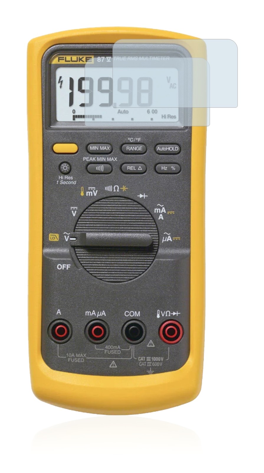 2x Fluke 87v Displayschutzfolie Transparent Bild 3