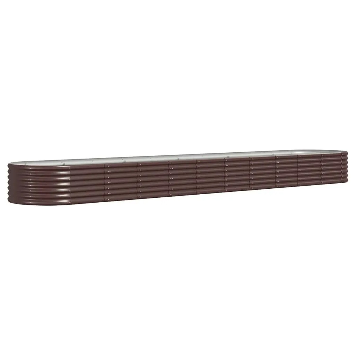 Furnicato Hochbeet Verzinkter Stahl 440x80x36 Cm Braun