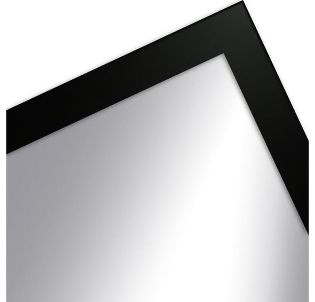 WANDStyle Wandspiegel H960 aus Massivholz in Schwarz 43 x 53 cm im Stil Modern