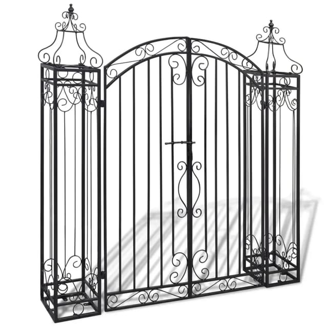 furnicato Zierendes Gartentor Schmiedeeisen 122×20,5×134 cm