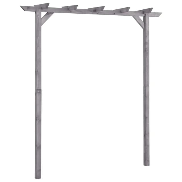 furnicato Garten-Pergola Grau 200x40x205 cm Imprägniertes Kiefernholz