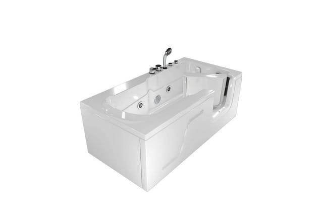 AquaVapore Whirlpool Seniorenwanne mit Tür S17-EH-WP-L 150x75cm
