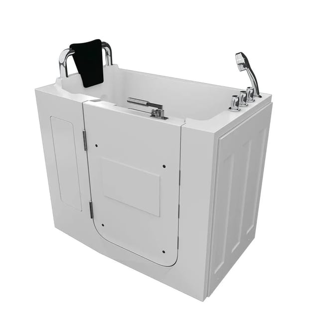 AquaVapore Sitzbadewanne Senioren Wanne Sitzwanne mit Tür S08-TH-A-L 68x110cm