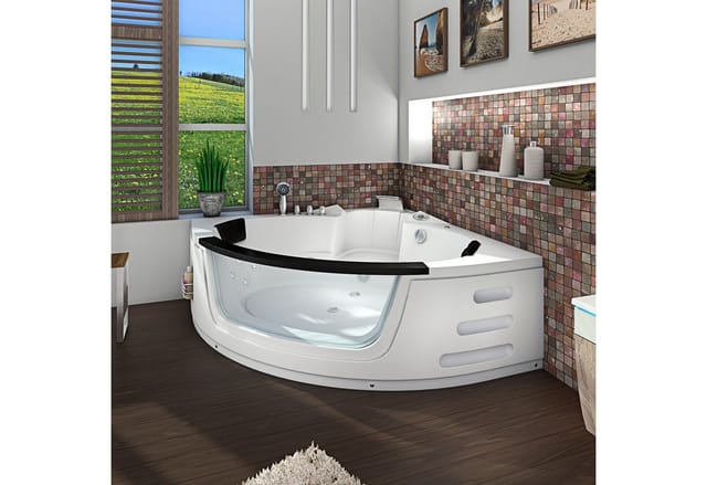AquaVapore Whirlpool Pool Badewanne Wanne W05R-SC 140x140cm
