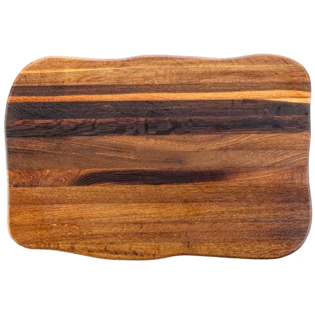 holz4home La Madera Schneidebrett Premium aus Eiche Steakbrett Küchenbrett Dunkel