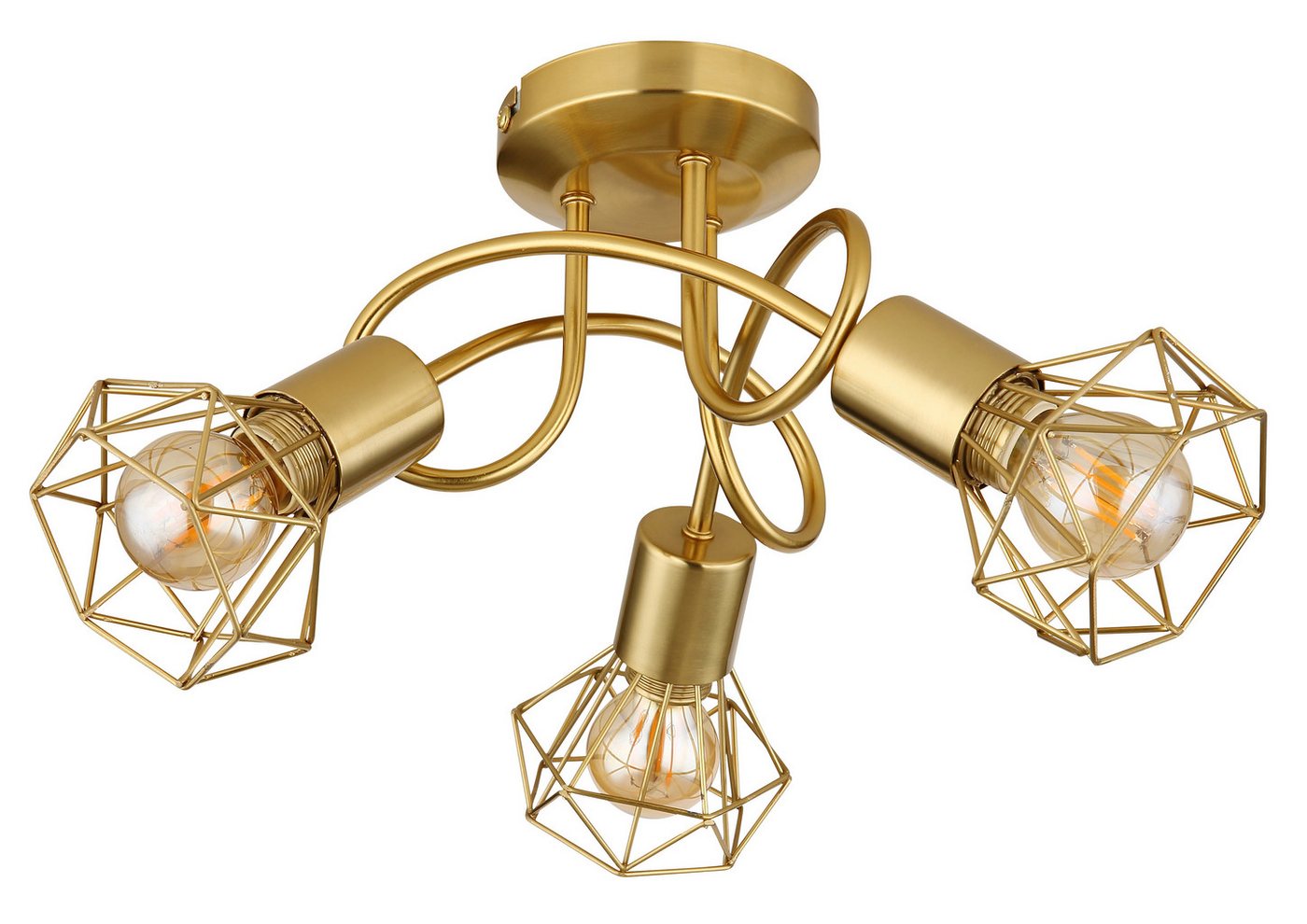 GLOBO LIGHTING Deckenleuchte XARA I, ohne Leuchtmittel, Deckenlampe/Wohnzimmer/Schlafzimmer/modern